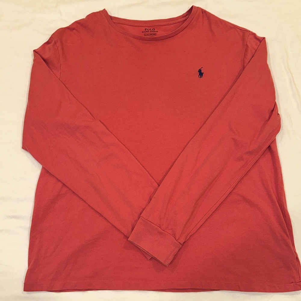 Polo Ralph Lauren Long Sleeve Tee, Watermelon Color